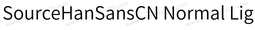 SourceHanSansCN Normal Light字体转换